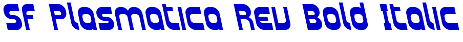 SF Plasmatica Rev Bold Italic шрифт